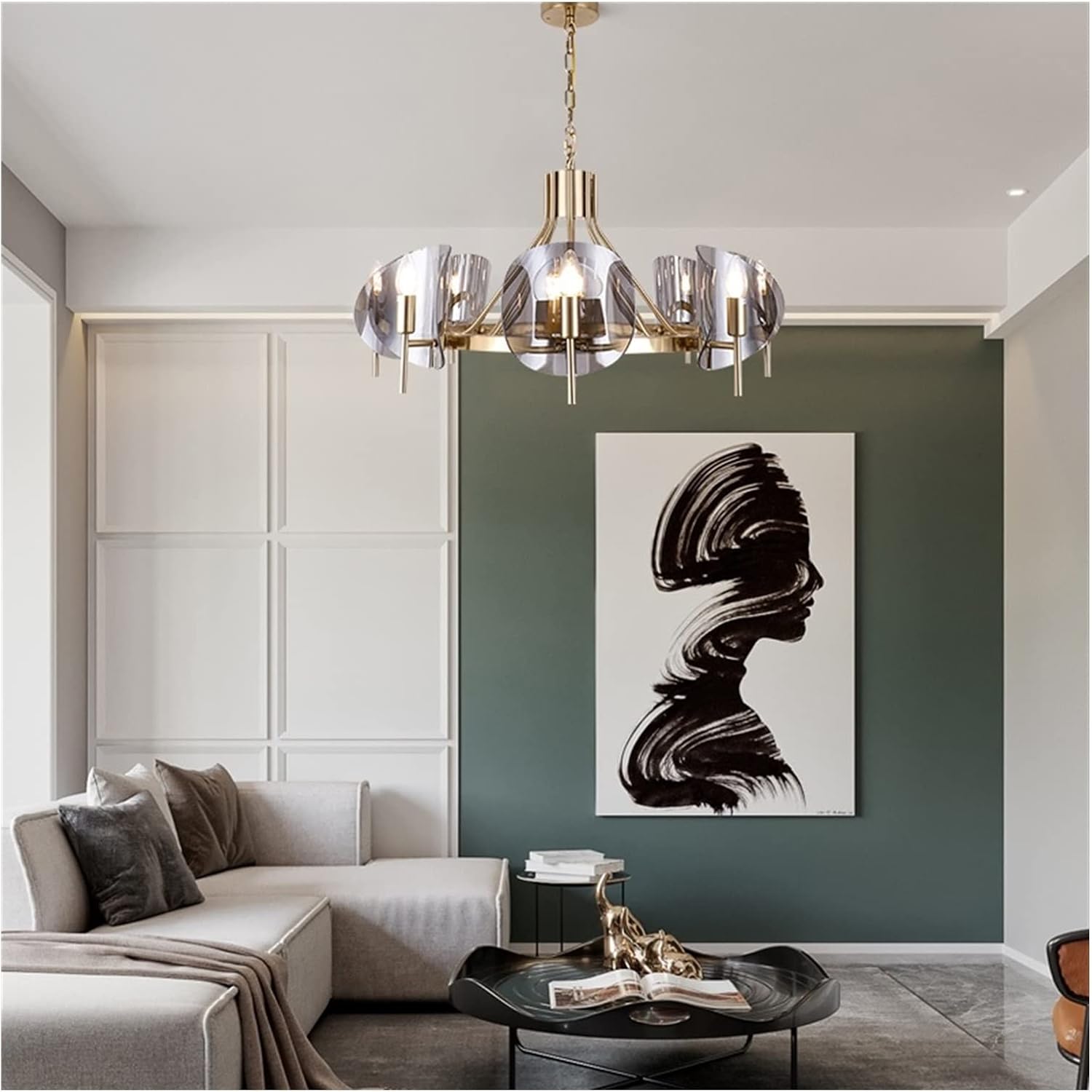 天井照明　スタイリッシュ ZXDTVFGN ペンダント クリスタル ポストモダン ライト ラグジュアリー